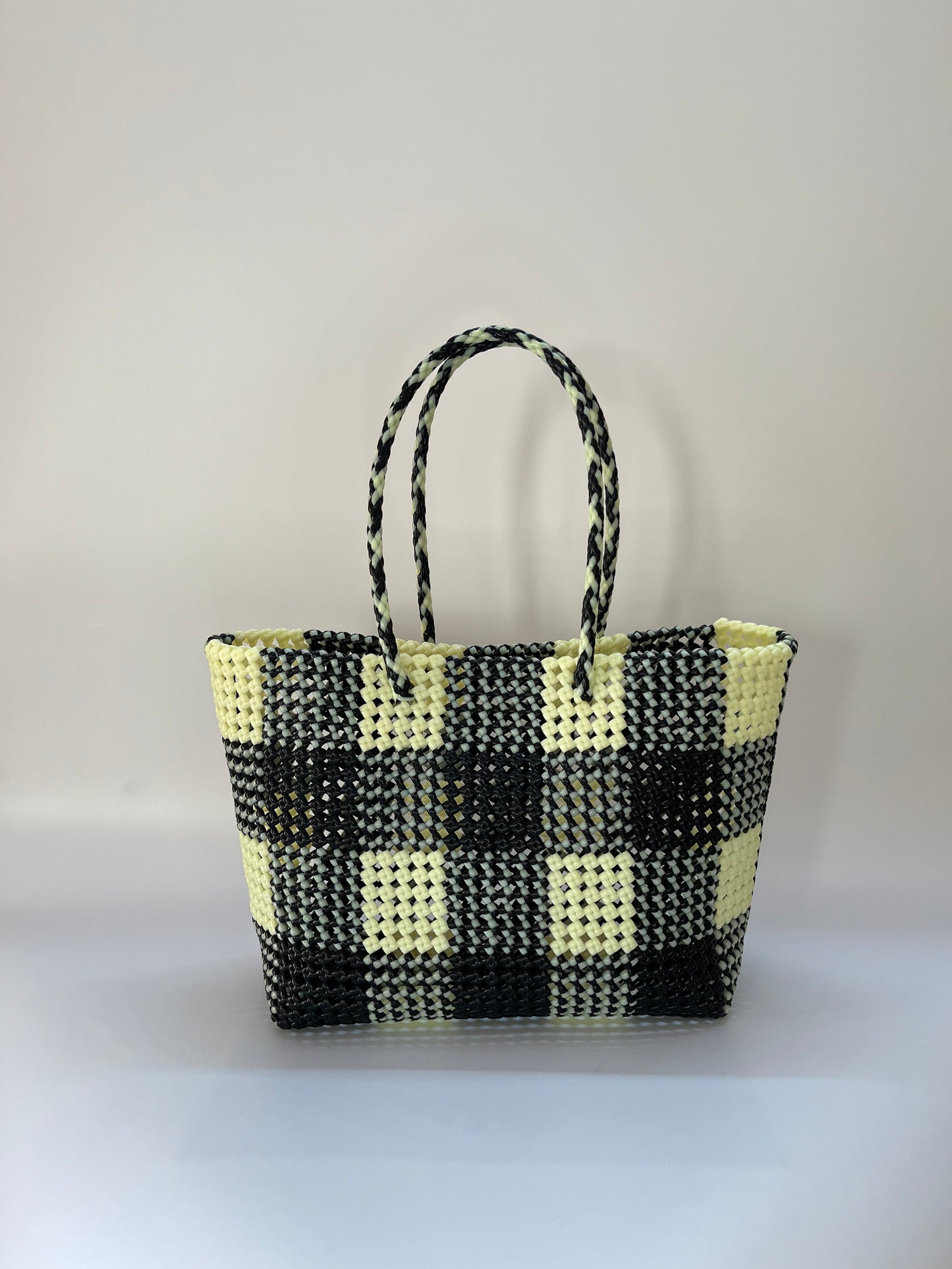 N°34L - SAC COLORÉ - GRAND - noir & écru