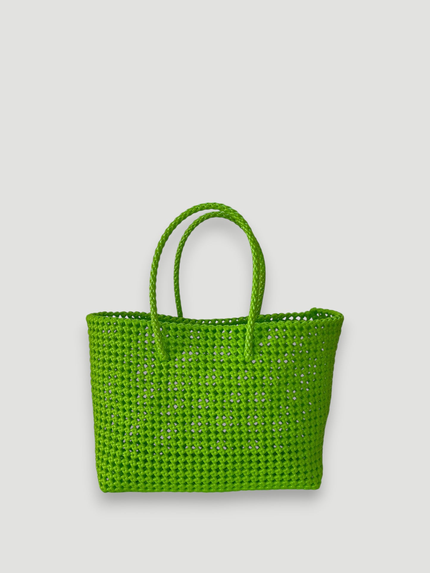 No. 137L - IMPERFECT BASKET BAG - LARGE - light green
