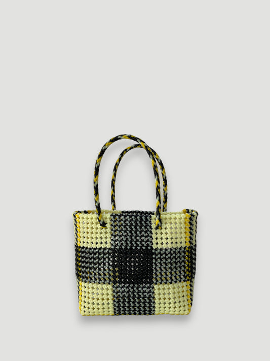 No. 31M - Hand-braided basket bag - medium - multicoloured