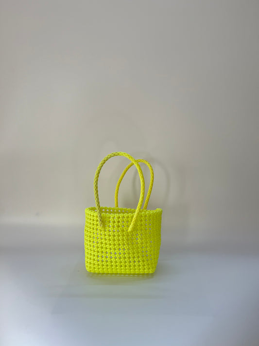 N°40XS - SAC IMPARFAIT - MINI - jaune fluo