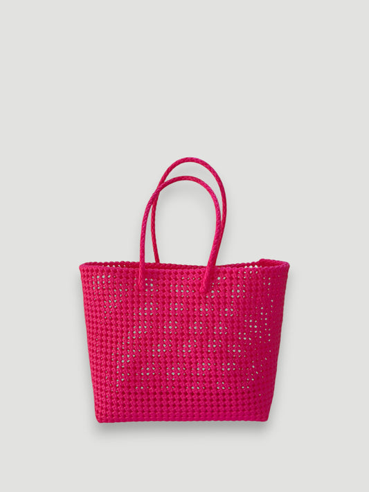 No. 38L bis - Hand-woven basket bag - large - pink
