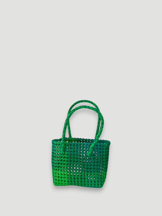 N°144XS - HAND-WOVEN BASKET BAG - MINI - multicolor