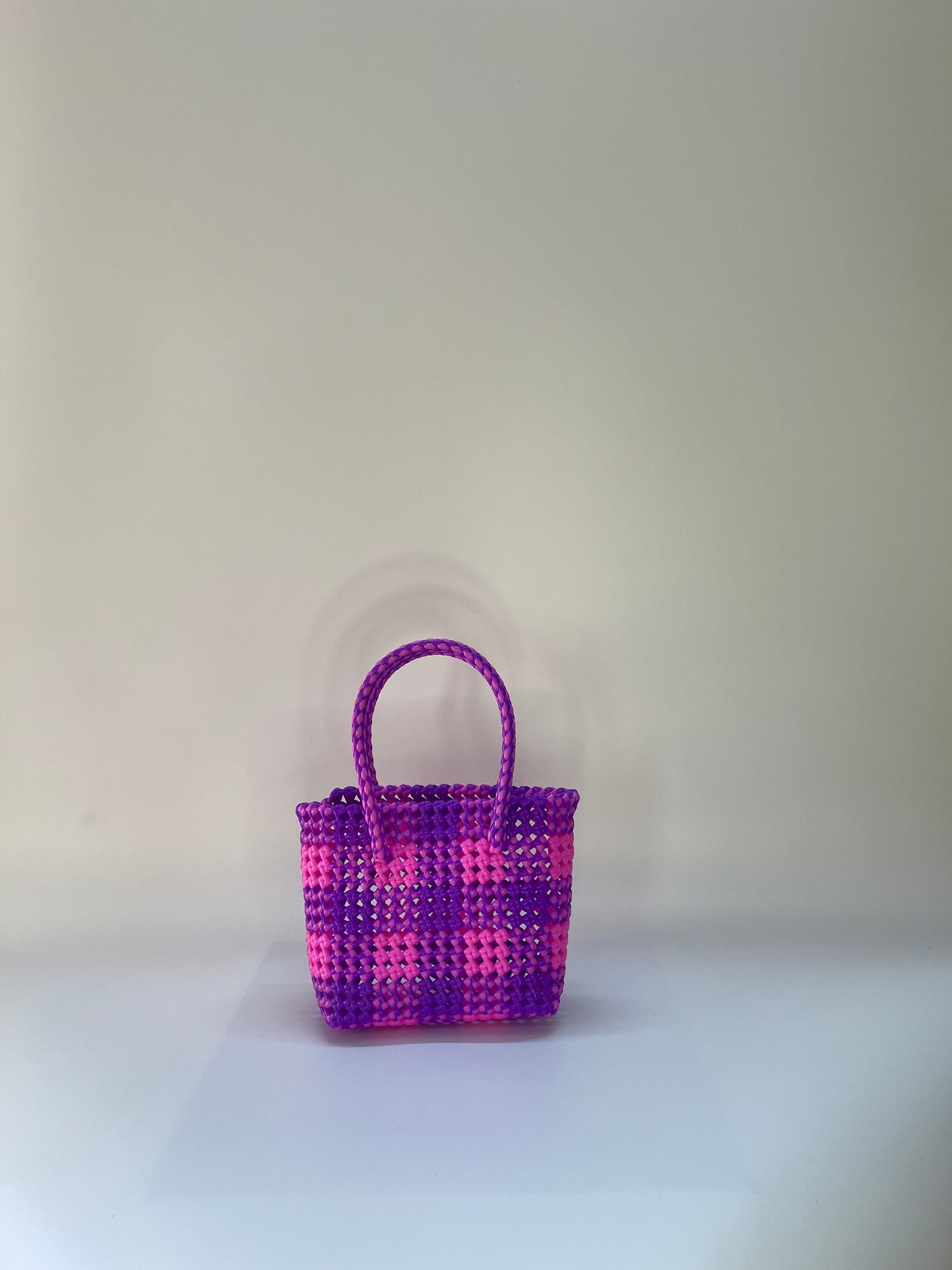 N°10XS - SAC COLORÉ - MINI - rose clair & violet