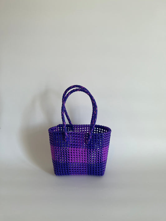 N°332S - SAC COLORÉ - PETIT - violet foncé & violet