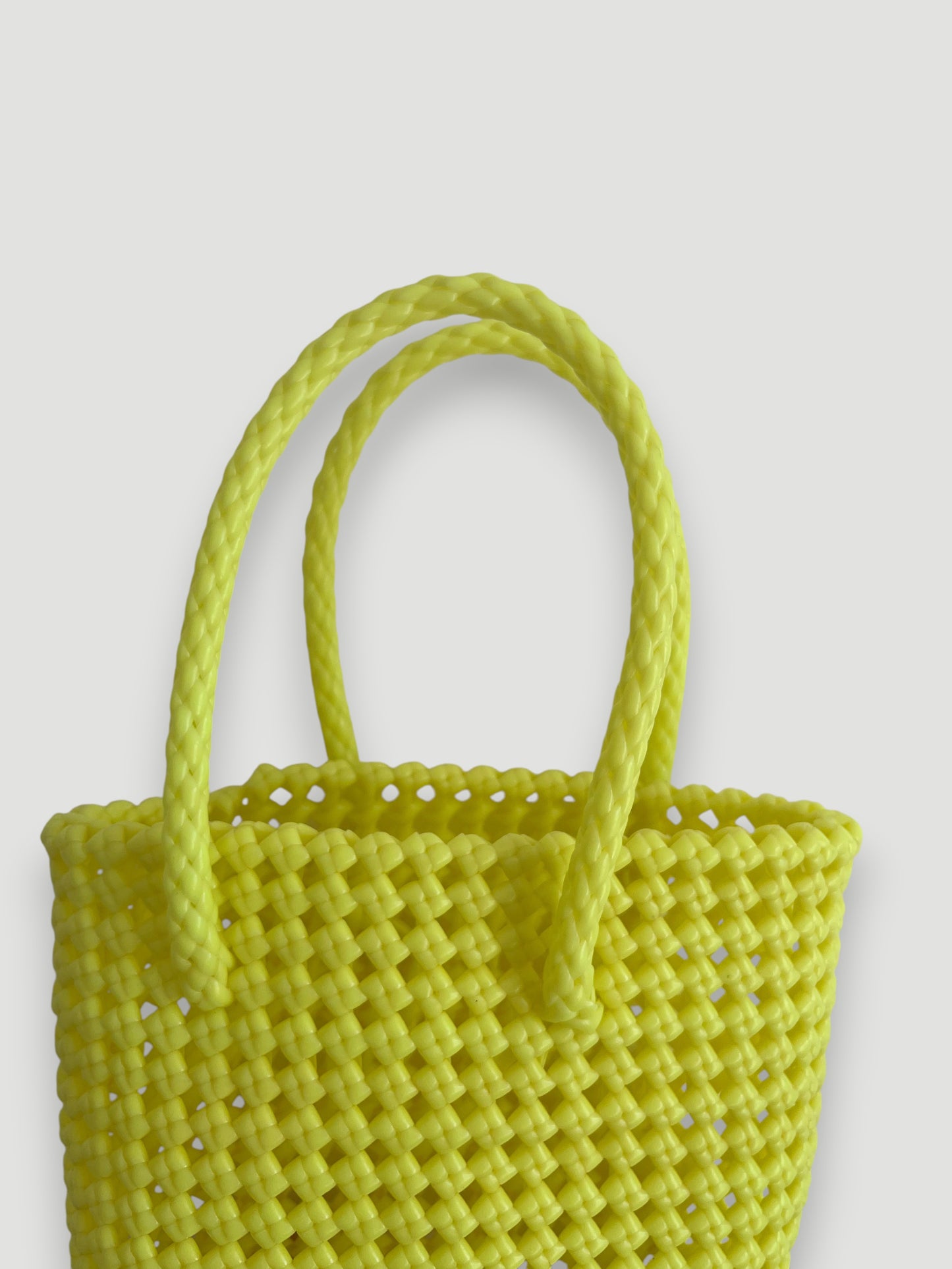 No. 40XS - IMPERFECT BASKET BAG - MINI - fluorescent yellow