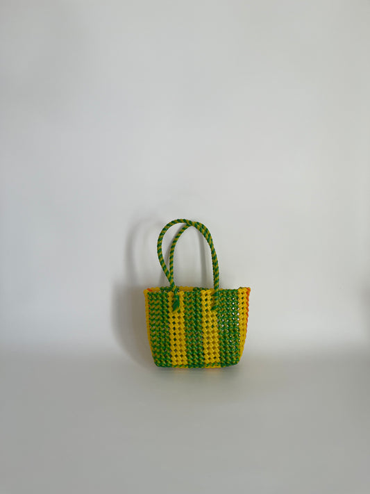 N°30XS - SAC IMPARFAIT - MINI - jaune & vert