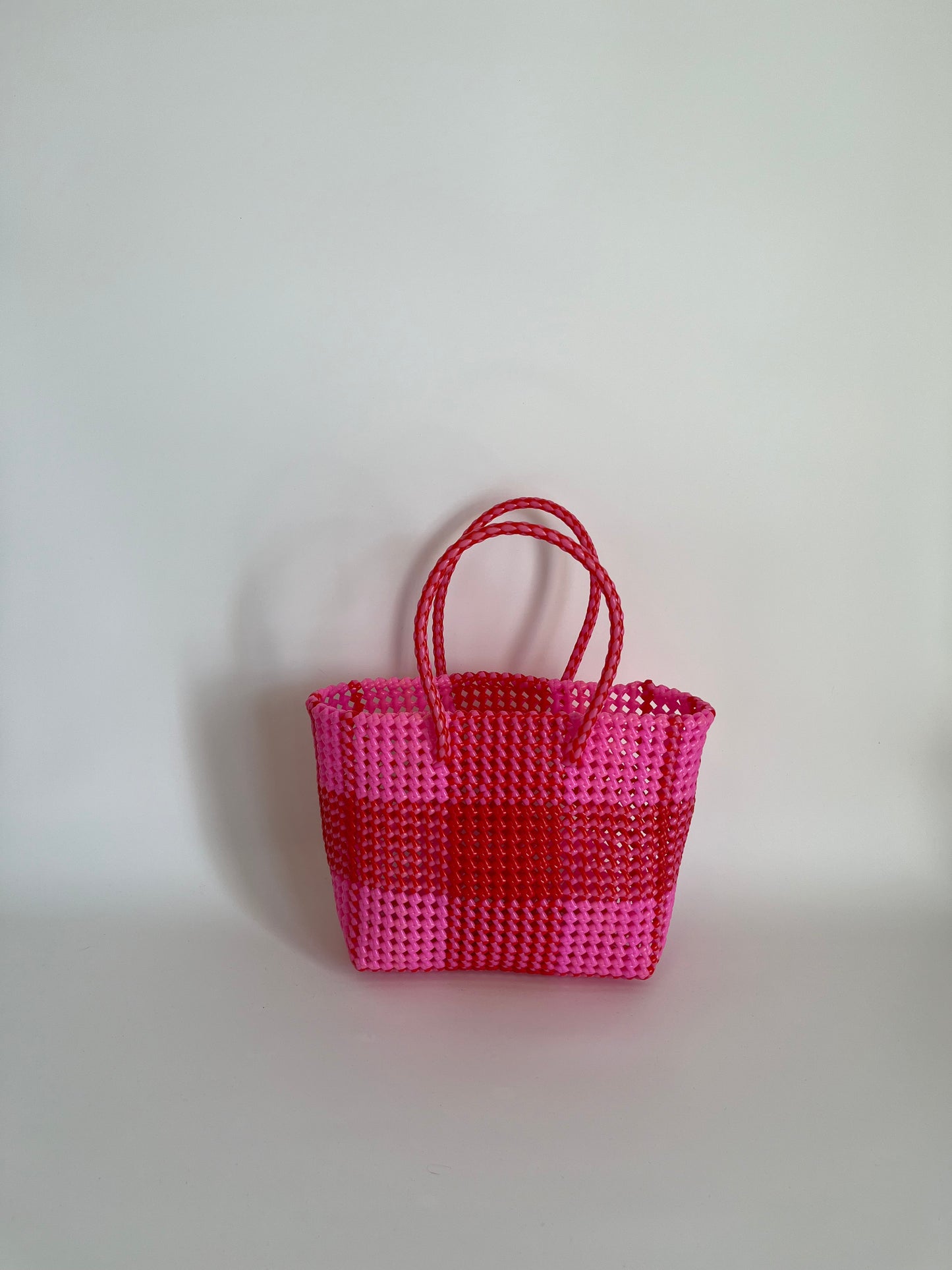 N°12M - SAC IMPARFAIT - MOYEN - rose clair & rouge