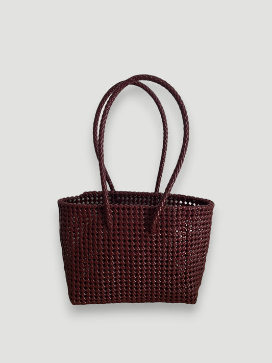 N°257M - SAC PANIER IMPARFAIT - MOYEN - bordeaux