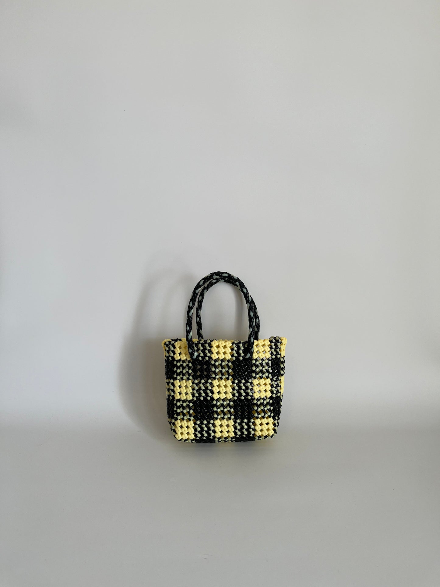 N°36XS bis - SAC PANIER IMPARFAIT - MINI - noir & crème